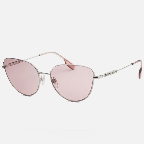 Burberry Harper Pink Silver Sunglasses- NEW main image 5